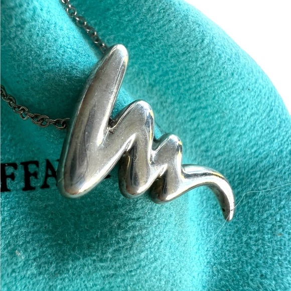 Tiffany & Co. Picasso Scribble Silver Necklace- Ag925 😍🔥❤️ - Picture 1 of 6